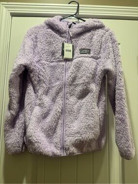 Eddie Bauer Lilac Plush Hooded Zip Jacket for Kids